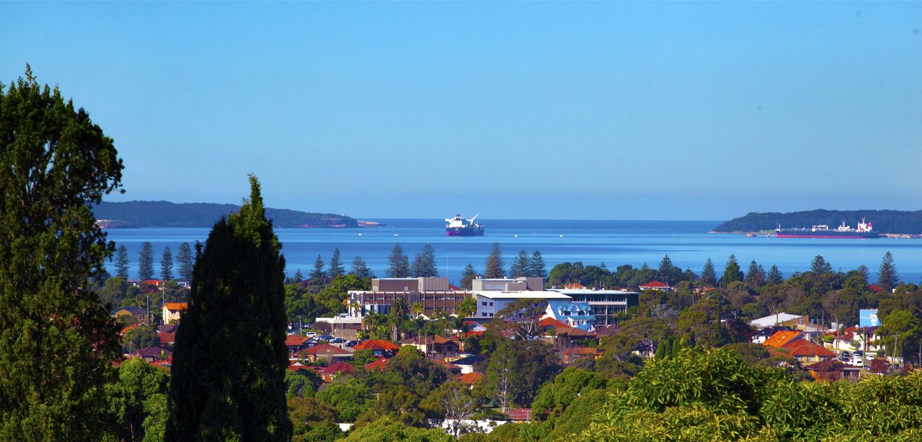 The view to Botany Bay near Bexley, Sydney.