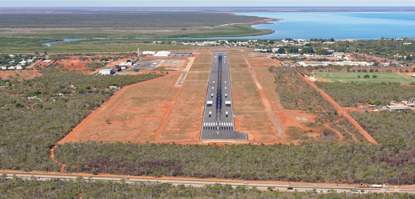 On final approach to Broome Airport.