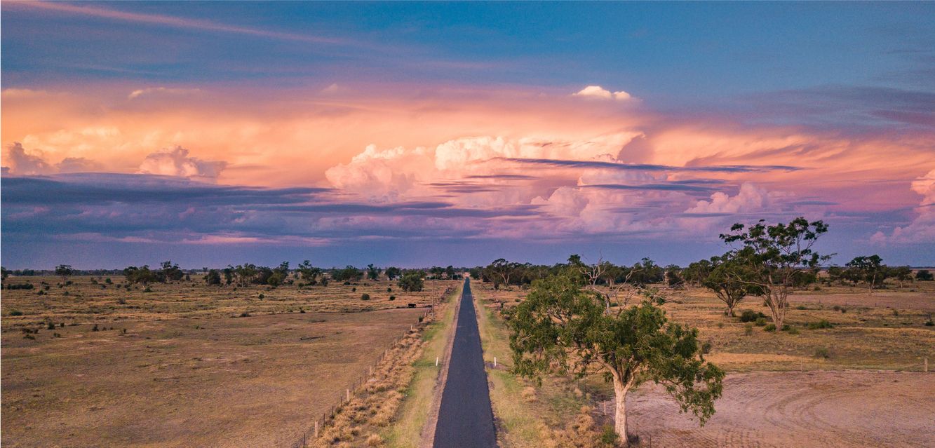 A stormy sunset outside Goondiwindi.