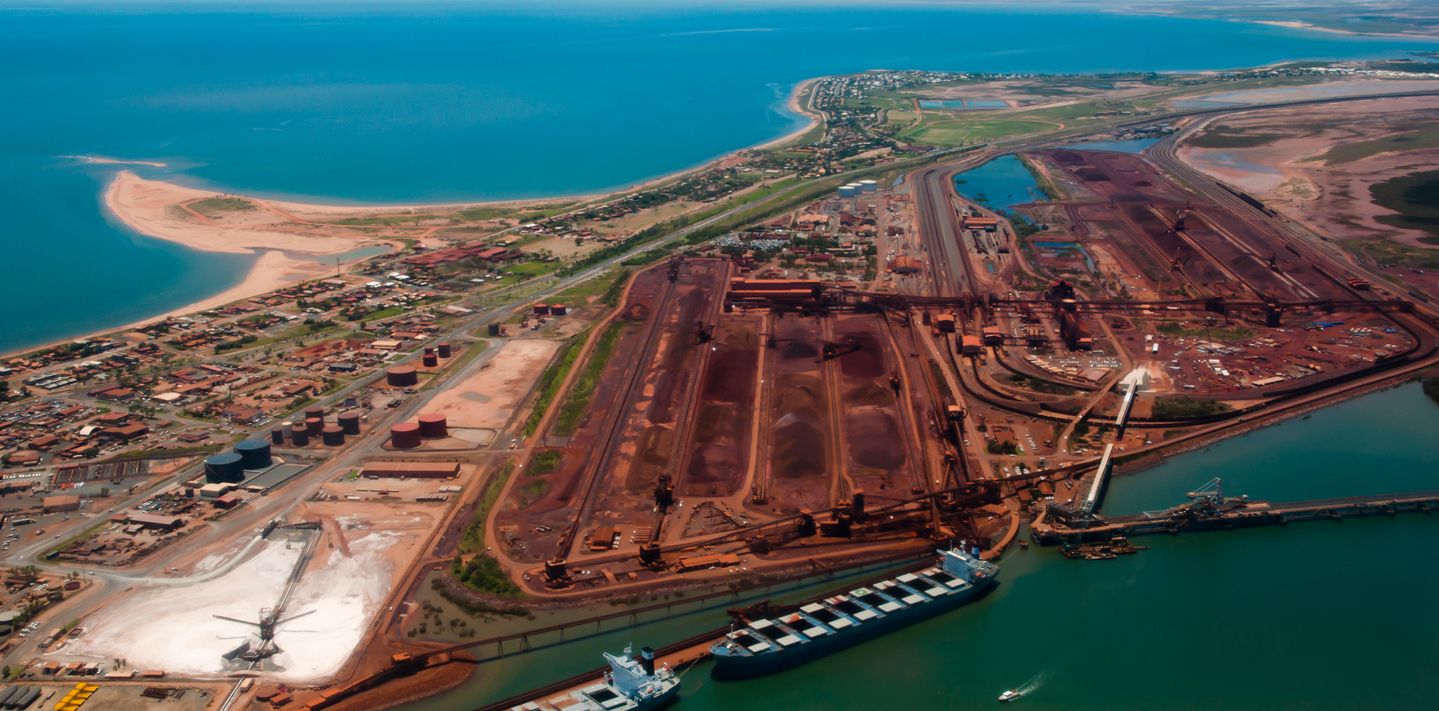 Port Hedland viewed from the air.