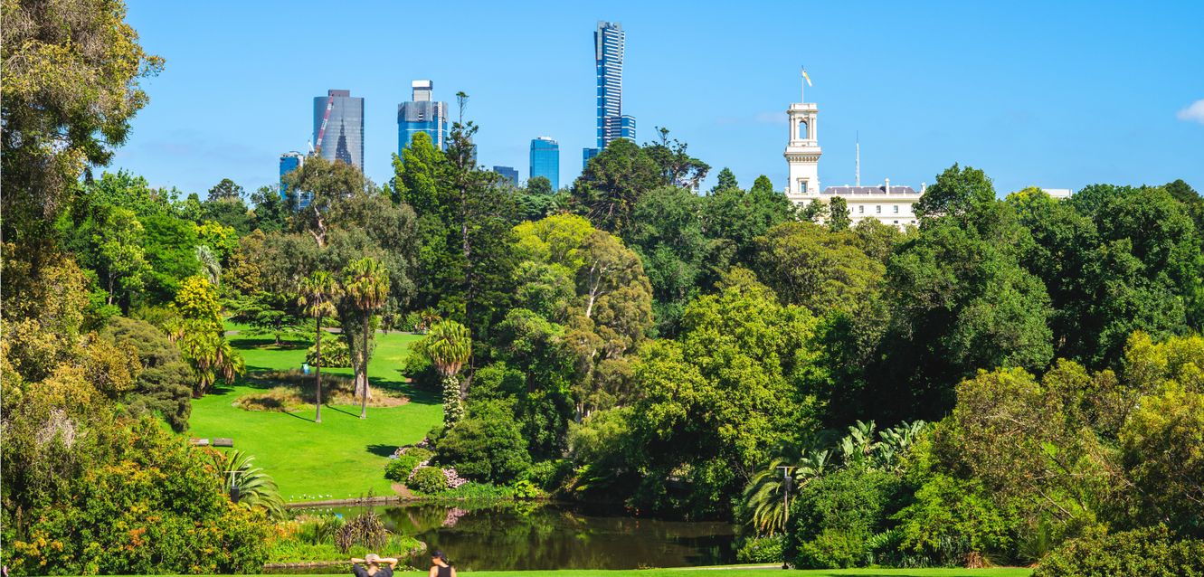 The Royal Botanic Gardens in Melbourne, Victoria.
