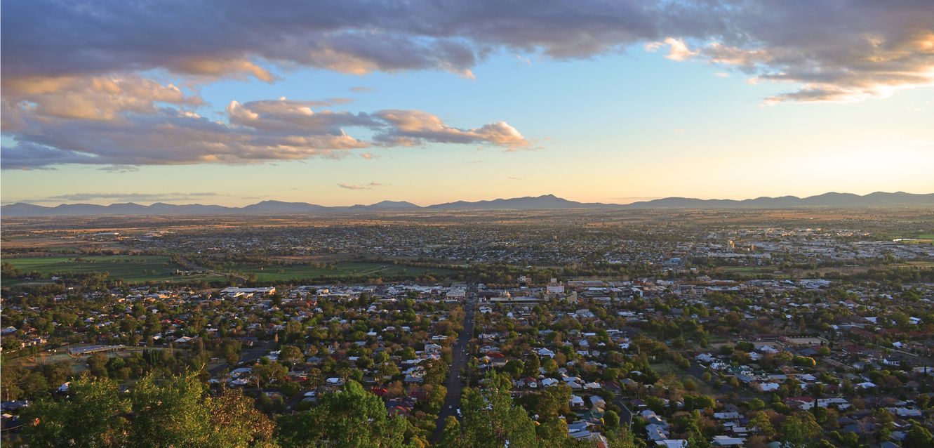 Overlooking Tamworth, New South Wales.