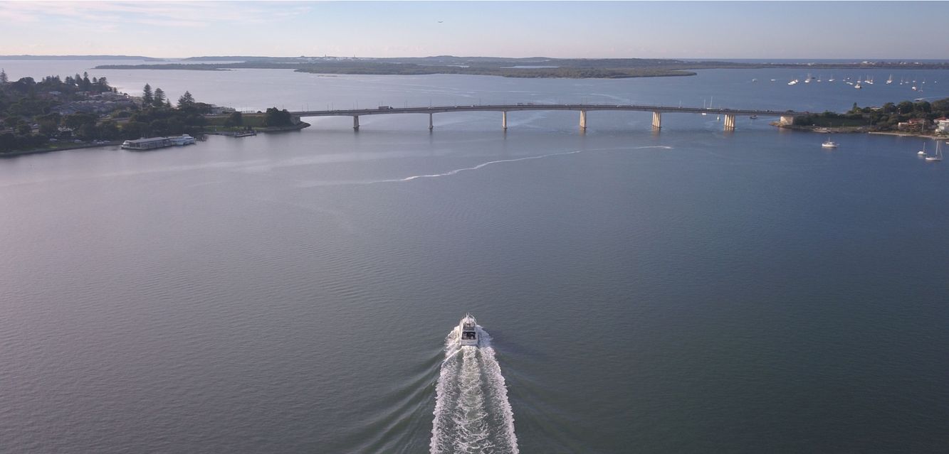 Out on the water near Taren Point.