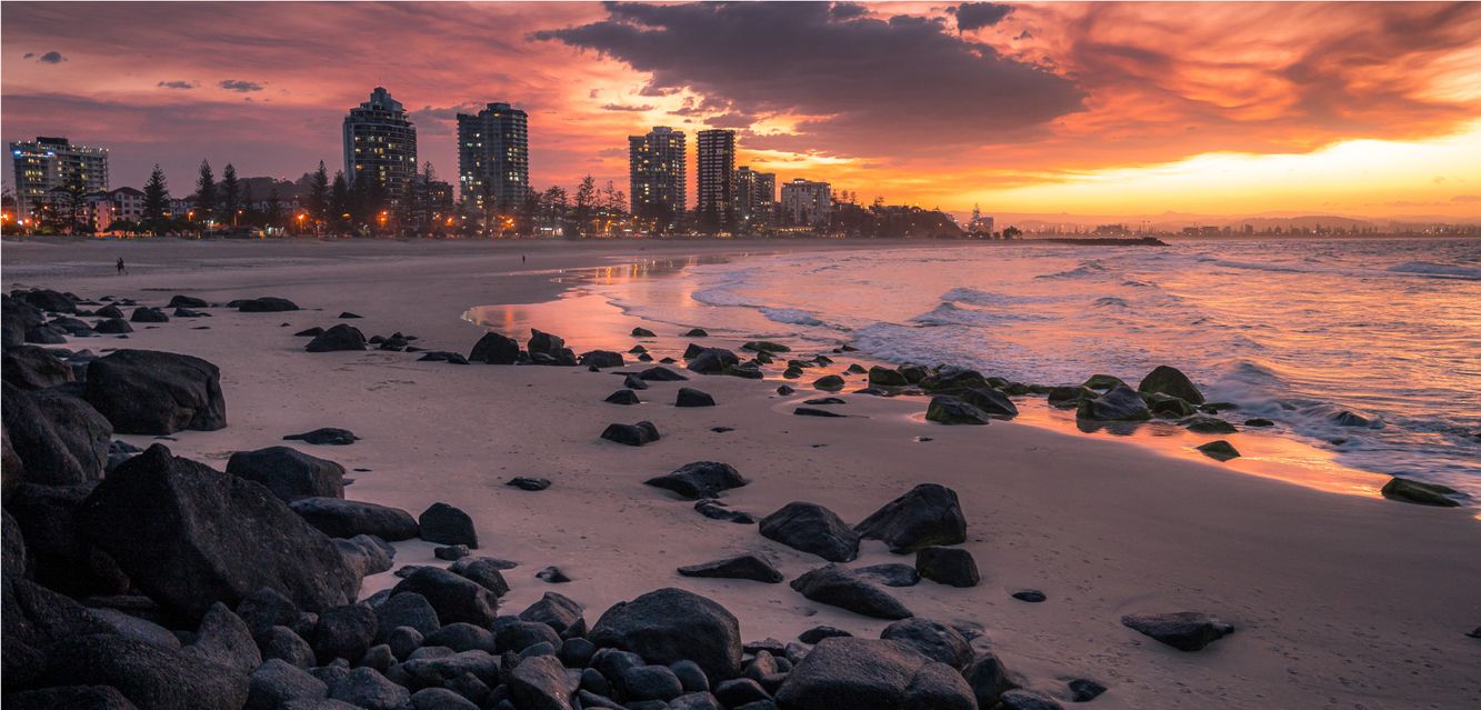 Sunset at Tweed Heads.