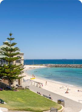 Cottesloe beach is the main beach of the city of Perth, Western Australia.
