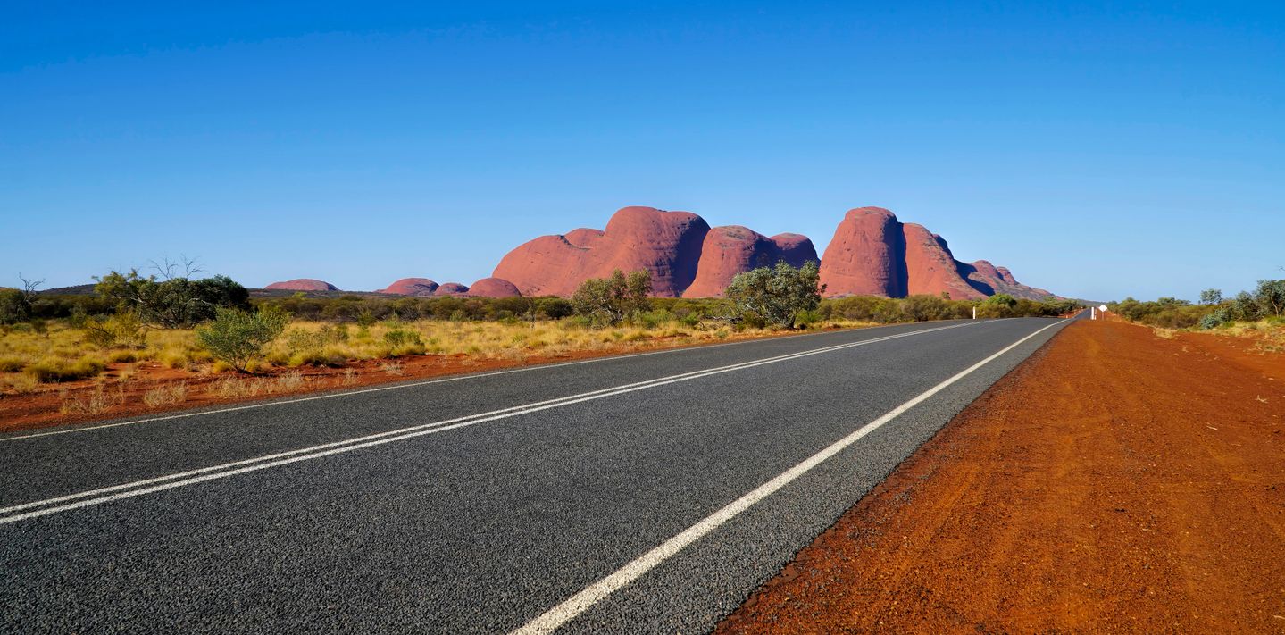 On the road to the Olgas in the Northern Territory.