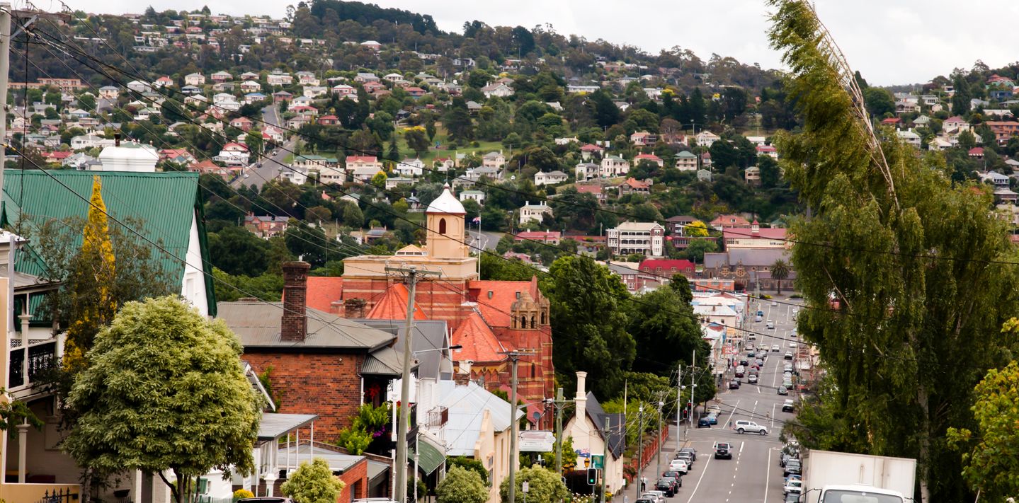 Launceston street scene.