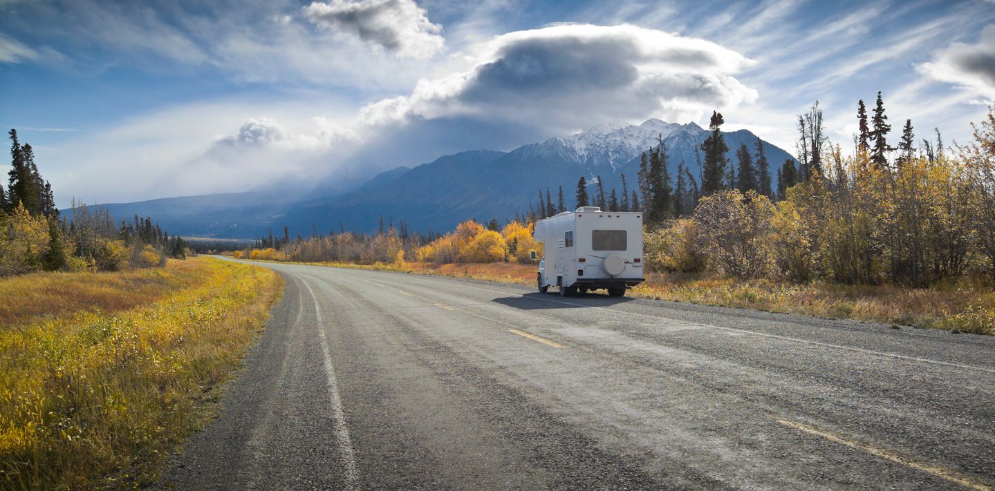 On the Alaska Highway near Destruction Bay.