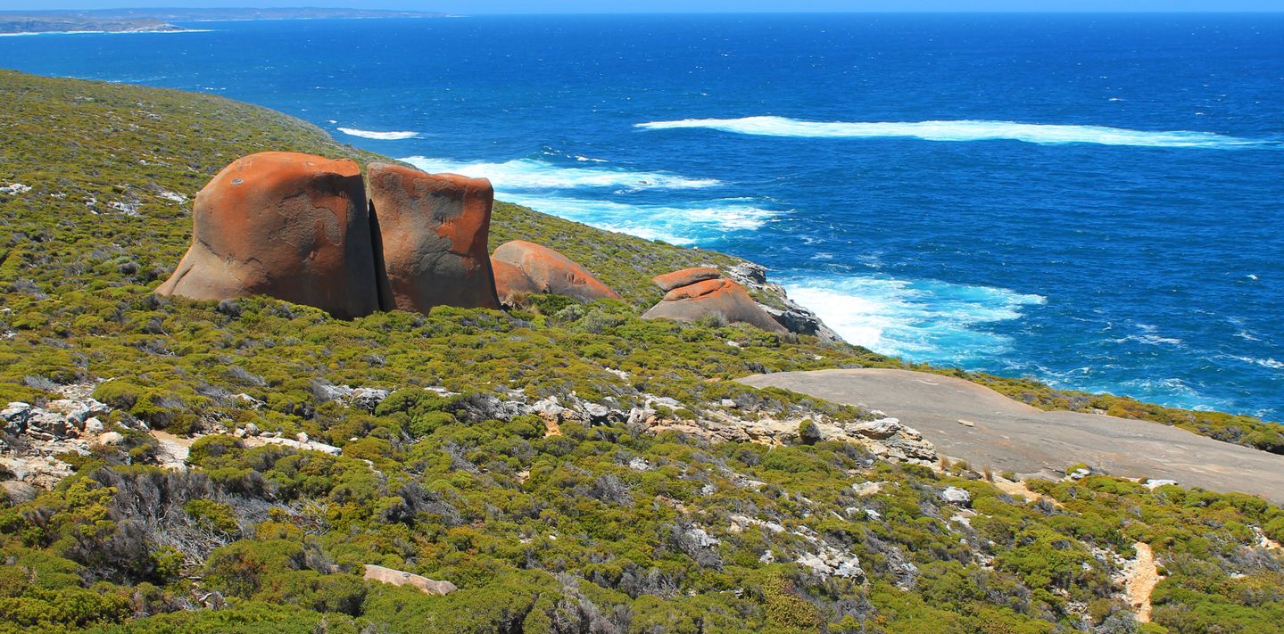 Ocean views off the coast of Kangaroo Island.