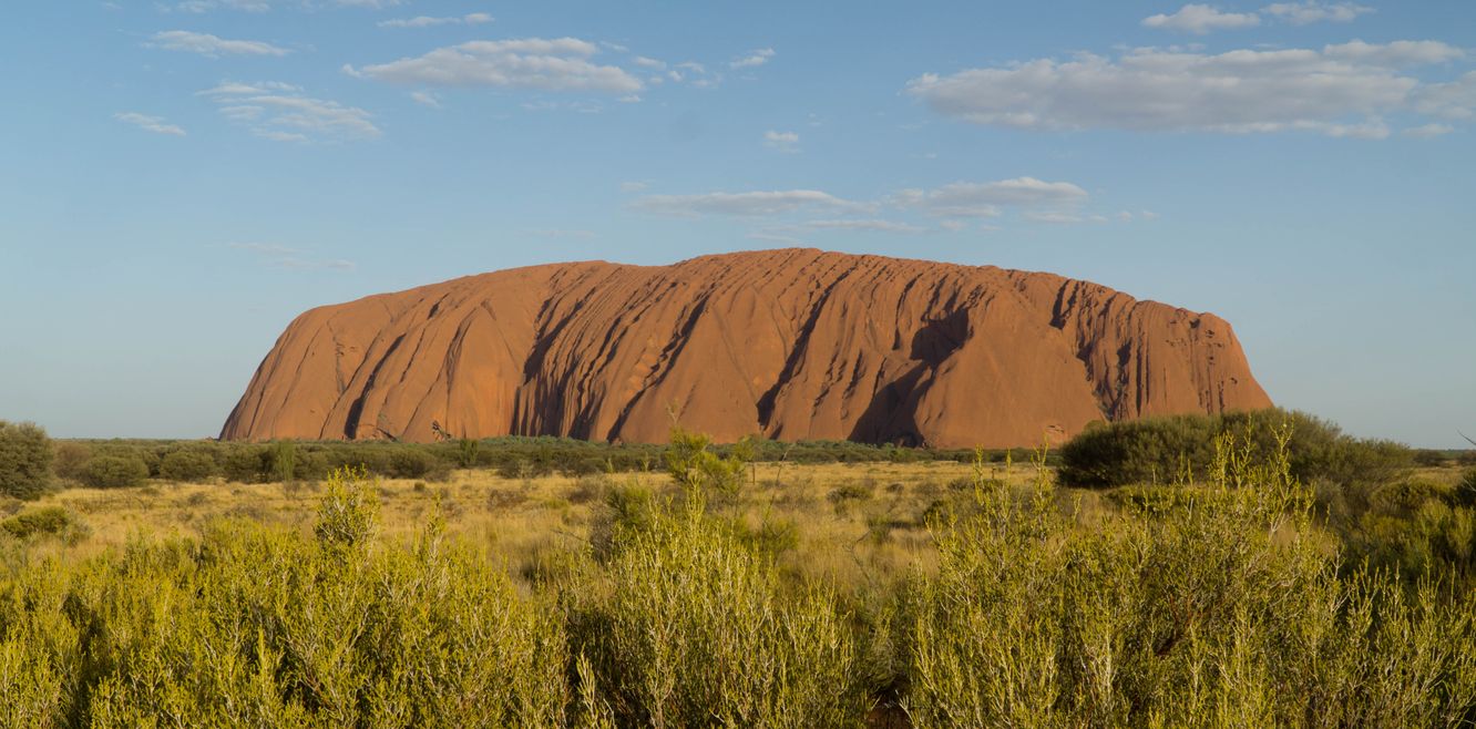 Walking around mystical Uluru situated in the Red Centre of Australia.