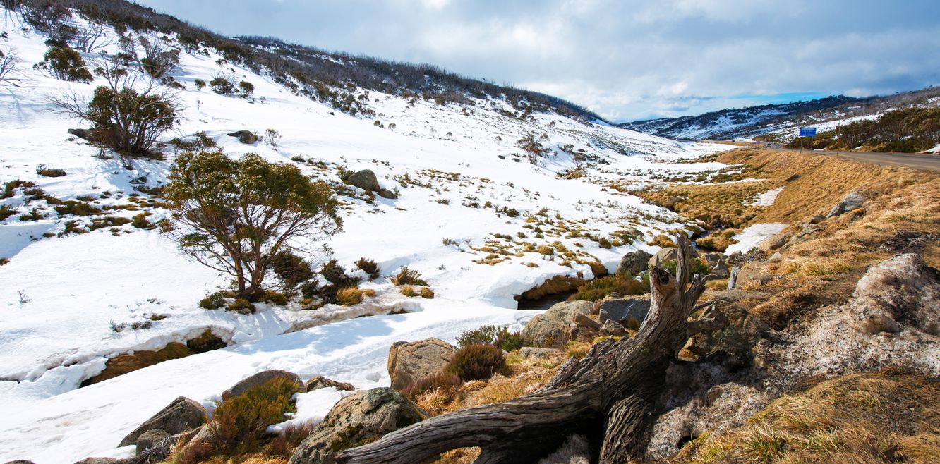 Driving in Kosciuszko National Park.