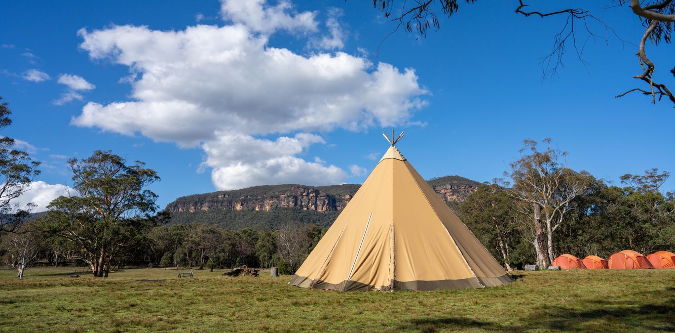 Camping in rural New South Wales.