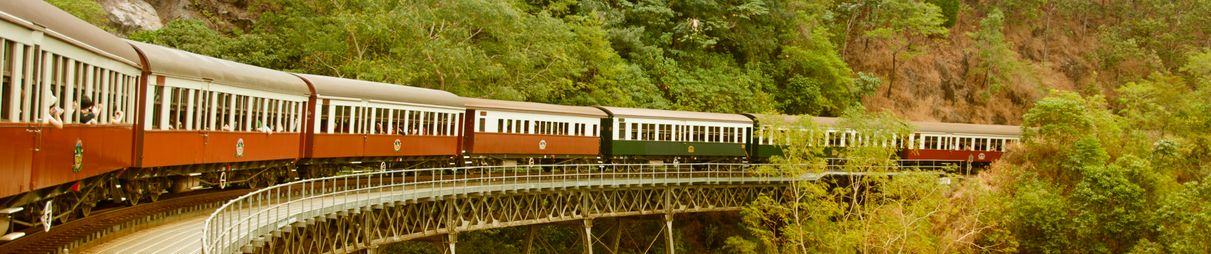 The view from the Kuranda to Cairns train.