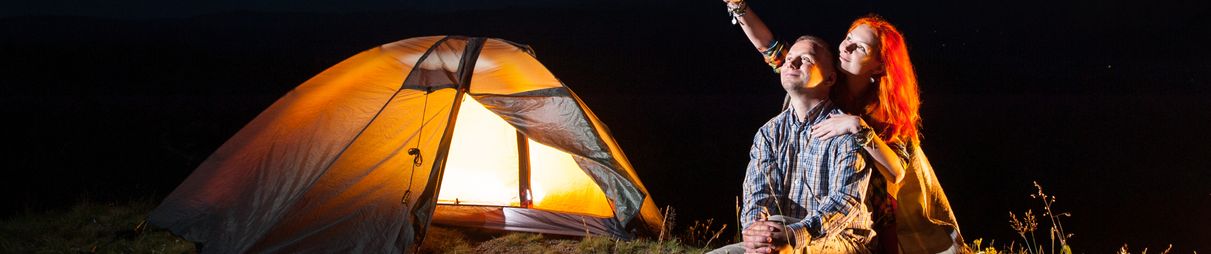 Star-spotting while camping.