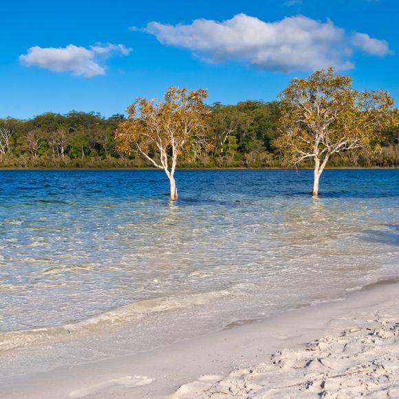The crystal waters of Lake McKenzie.