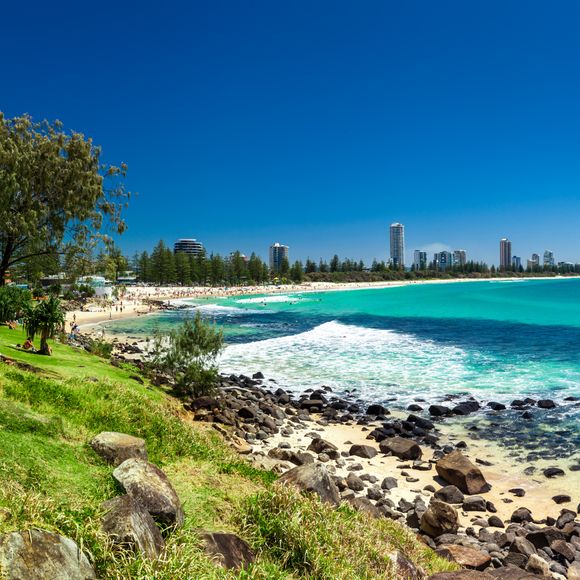 The Gold Coast skyline from Burleigh Heads.