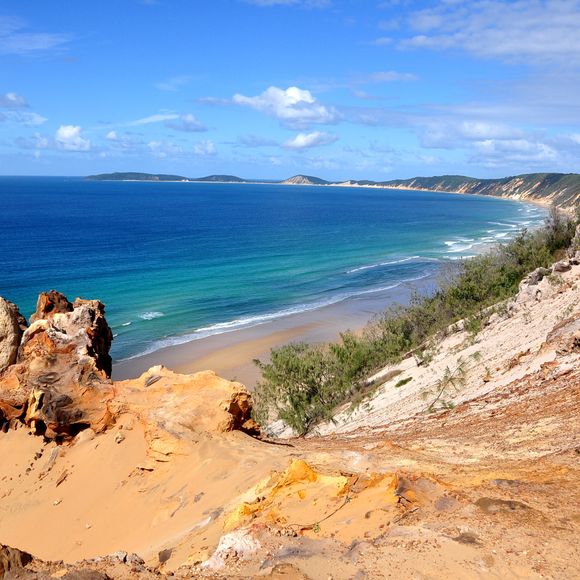 Queensland’s spectacular Rainbow Beach.