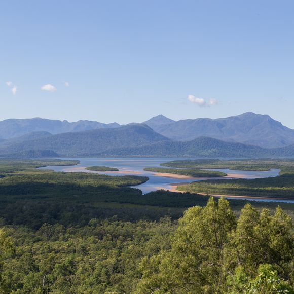 Hitchinbrook Island from Bruce Highway Lookout.