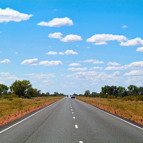 The Stuart Highway in Australia’s Outback.