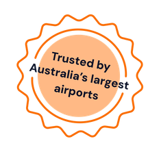 Trusted by Australia’s largest airports badge